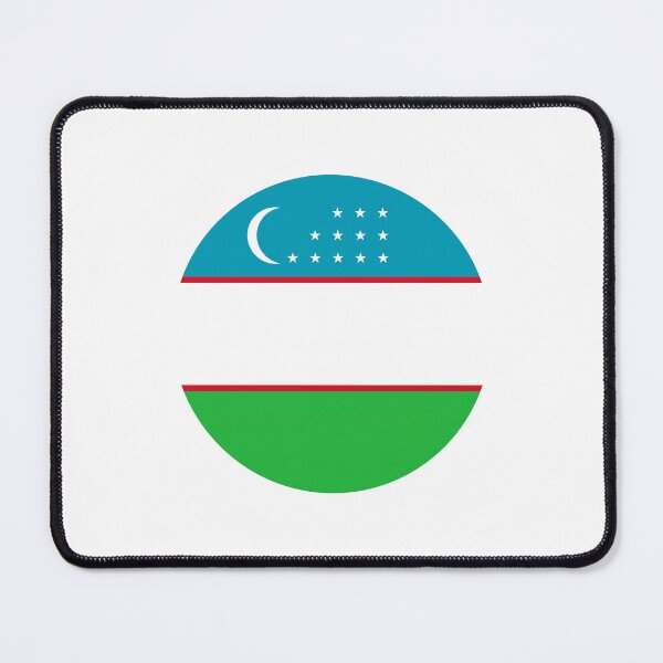 Artikelvorschau, Usbekistan Kreisflagge UZ entworfen und verkauft von shitpostee.