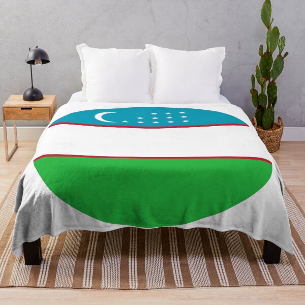 Item preview, Uzbekistan Circle Flag UZ designed and sold by shitpostee.