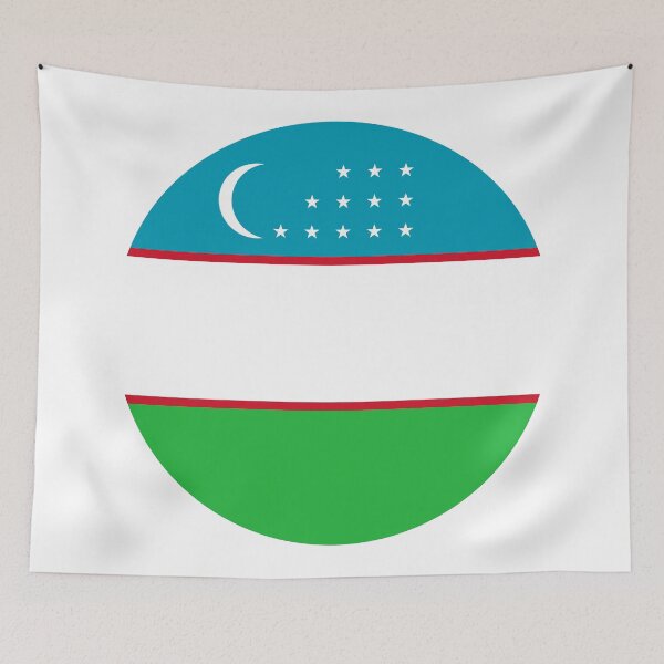 Item preview, Uzbekistan Circle Flag UZ designed and sold by shitpostee.