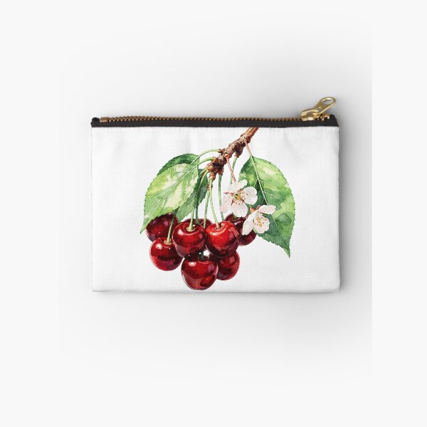 Item preview, Vintage Cherries Fruit Botanical Watercolor Art designed and sold by PepolArt.