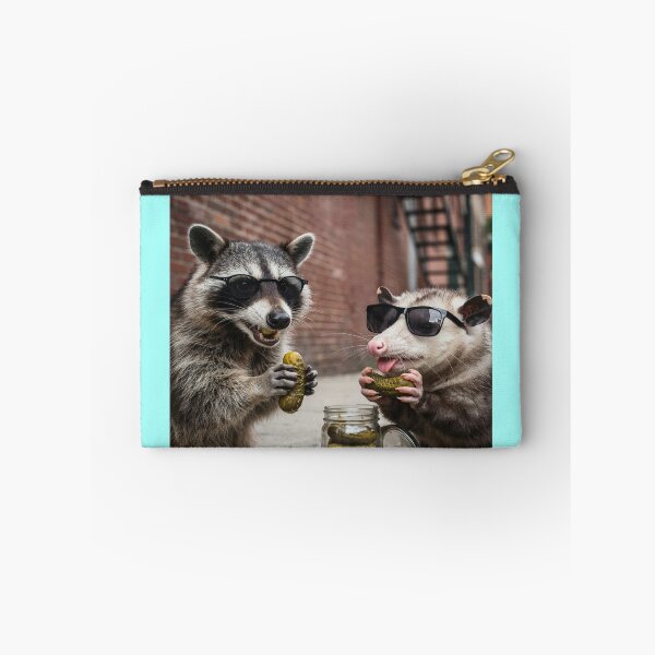 Item preview, Funny Raccoon and Opossum Eat Pickles designed and sold by Tiny Rage Crea.