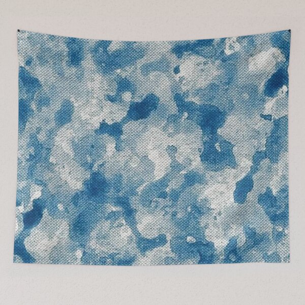 Item preview, ​Blue Watercolor Abstract Camo Pattern  designed and sold by Stone-T .