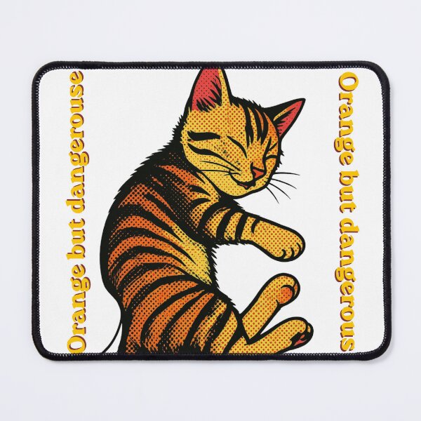 Item preview, Orange but Dangerous Tabby Cat Pop Art designed and sold by UltarOutfit.