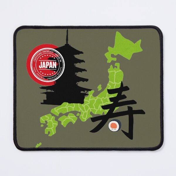Item preview, Japan Map Japanese Kanji Sushi Made in Japan Design designed and sold by Miho9999.
