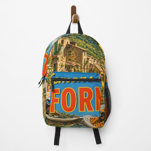 Item preview, Fornalutx Mallorca – Vintage Lemon Lunch Travel Poster designed and sold by LSVart.