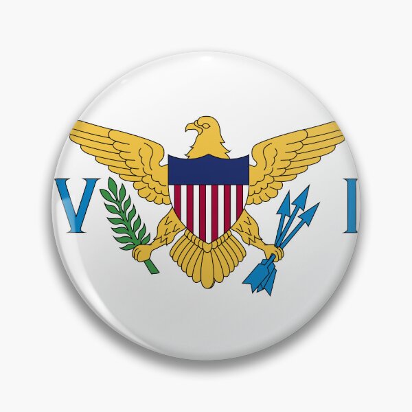 Item preview, United States Virgin Islands Circle Flag VI designed and sold by shitpostee.