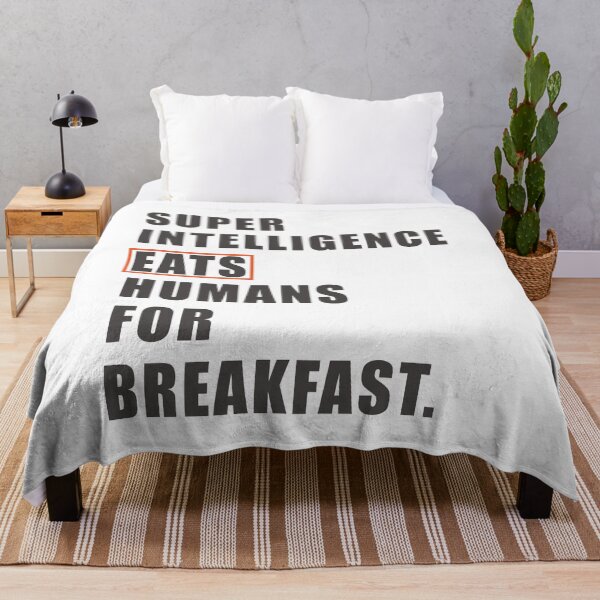 Item preview, Super Intelligence eats humans for breakfast designed and sold by bettercolors.