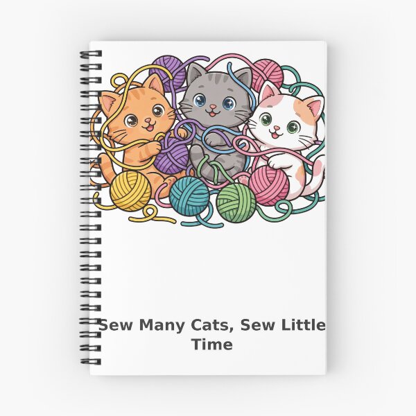 Item preview, Funny Sewing Cats Shirt — Sew Many Cats, Sew Little Time designed and sold by TMS-Studio.