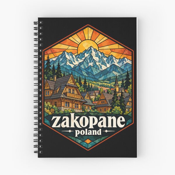 Item preview, Zakopane Tatry Mountains Poland Stained Glass Travel designed and sold by TomFrontierArt.
