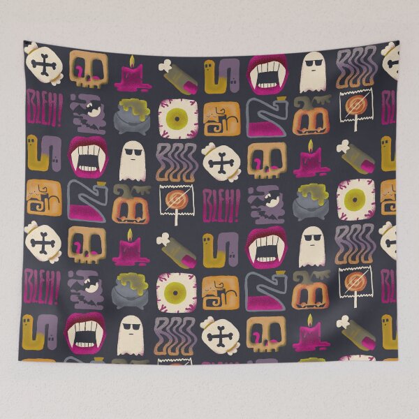 Item preview, Funky Halloween Pattern designed and sold by by3cats.