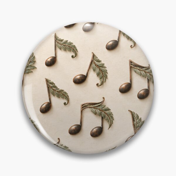 Item preview, Botanical Musical Notes Pattern – Nature Inspired Music Design designed and sold by Kaleidoscope Print.