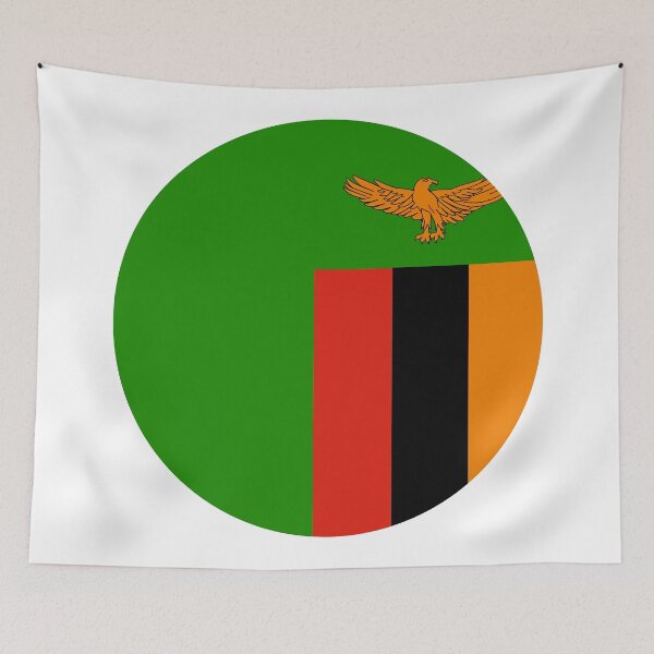 Item preview, Zambia Circle Flag ZM designed and sold by shitpostee.