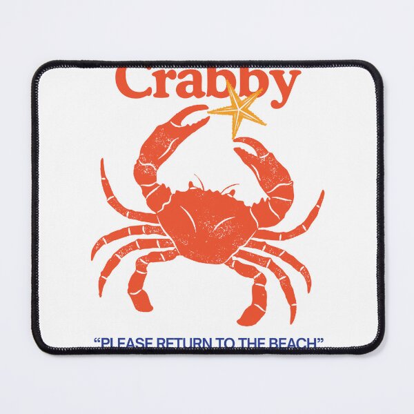 Item preview, Funny "Feeling a Little Crabby" Retro Illustration Design designed and sold by Thesecret_side.