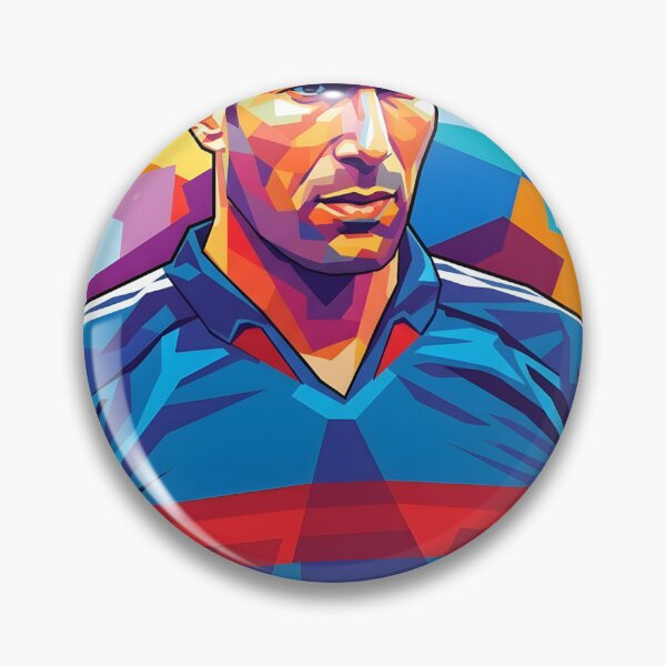 Aperçu de l'œuvre Zinedine Zidane Pop Art créée et vendue par Kindcorner.