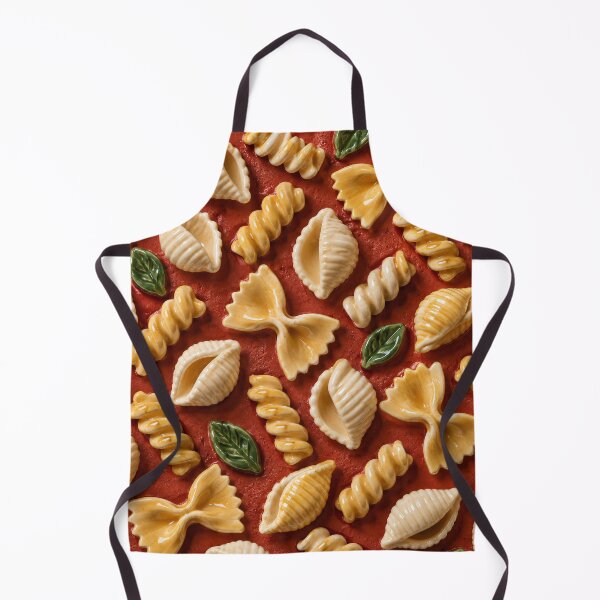 Item preview, Italian Pasta Pattern with Farfalle and Fusilli – Ceramic Food Art designed and sold by Kaleidoscope Print.