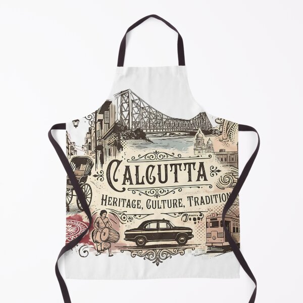 Item preview, Calcutta Heritage Culture Tradition - City of Joy Vintage Skyline T-Shirt designed and sold by Rongchoge.