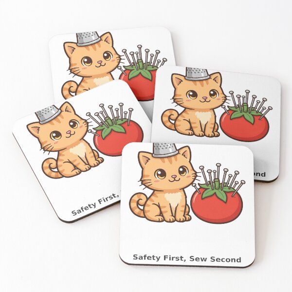 Item preview, Funny Sewing Cat Shirt — Safety First, Sew Second designed and sold by TMS-Studio.