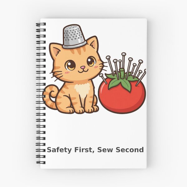 Item preview, Funny Sewing Cat Shirt — Safety First, Sew Second designed and sold by TMS-Studio.