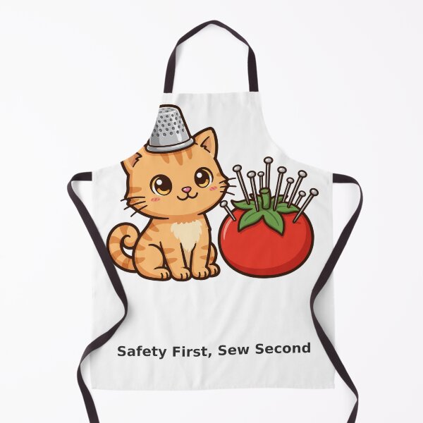 Item preview, Funny Sewing Cat Shirt — Safety First, Sew Second designed and sold by TMS-Studio.