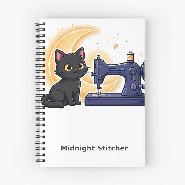 Item preview, Black Cat Sewing Shirt — Midnight Stitcher designed and sold by TMS-Studio.