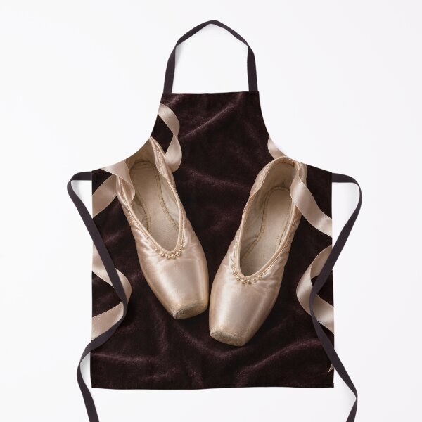 Item preview, Vintage Ballet Pointe Shoes with Satin Ribbons – Elegant Ballerina Art designed and sold by Kaleidoscope Print.