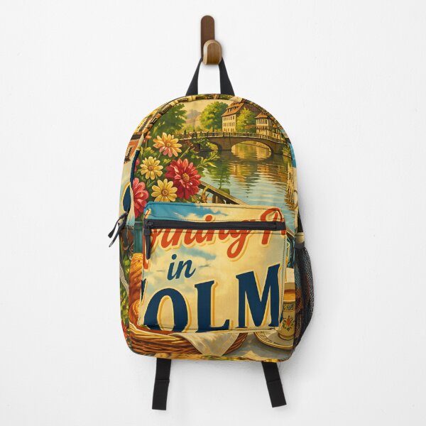 Item preview, Colmar Alsace – Vintage Canal Breakfast Travel Poster designed and sold by LSVart.
