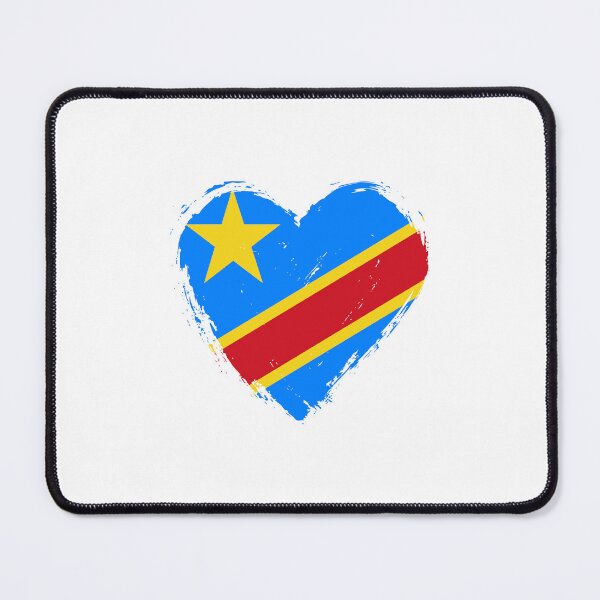 Item preview, Distressed Democratic Republic Of The Congo Flag Heart CD designed and sold by shitpostee.
