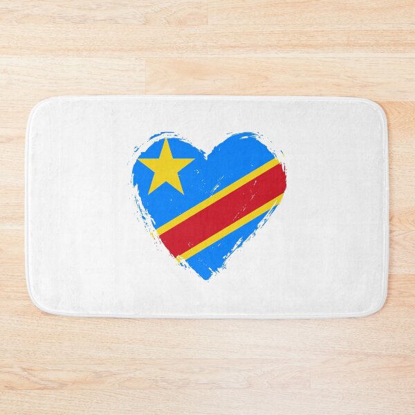Item preview, Distressed Democratic Republic Of The Congo Flag Heart CD designed and sold by shitpostee.