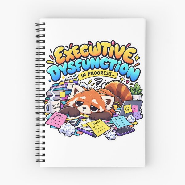 Item preview, Executive Dysfunction In Progress – ADHD Red Panda Humor designed and sold by ndmedia.