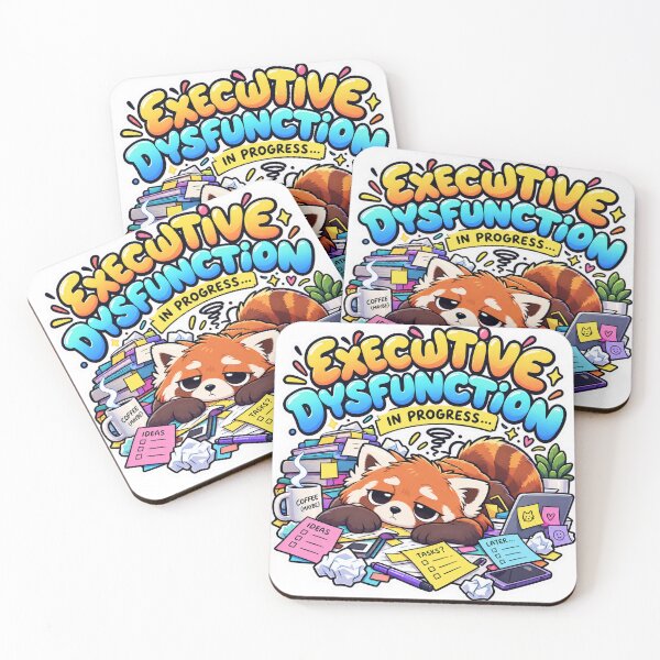 Item preview, Executive Dysfunction In Progress – ADHD Red Panda Humor designed and sold by ndmedia.