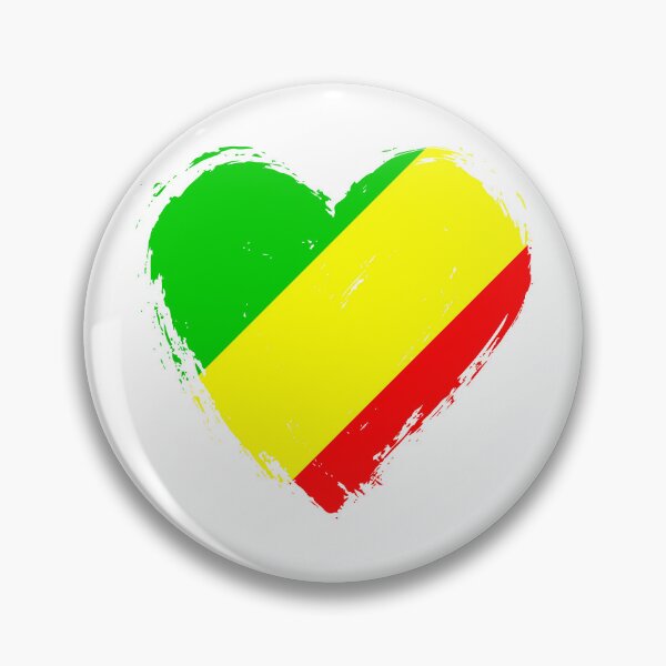 Item preview, Distressed Republic Of The Congo Flag Heart CG designed and sold by shitpostee.