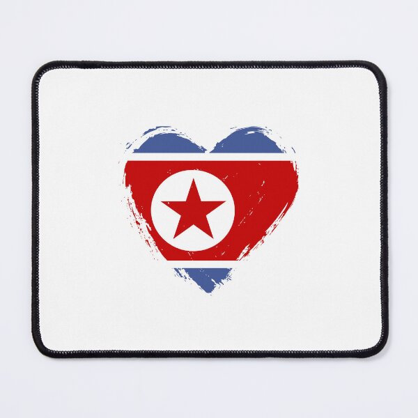 Item preview, Distressed North Korea Flag Heart KP designed and sold by shitpostee.