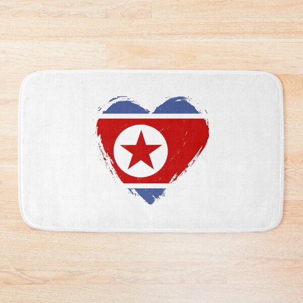 Item preview, Distressed North Korea Flag Heart KP designed and sold by shitpostee.