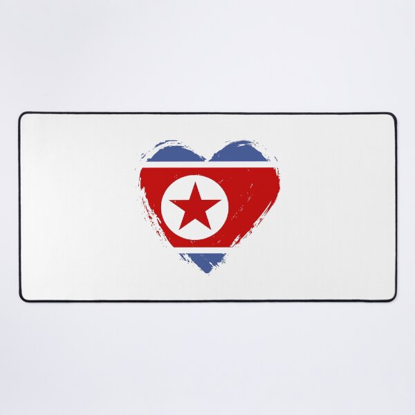 Item preview, Distressed North Korea Flag Heart KP designed and sold by shitpostee.