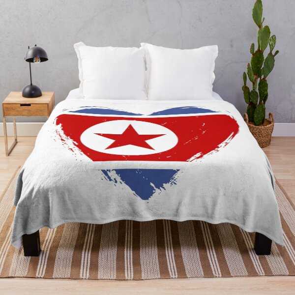 Item preview, Distressed North Korea Flag Heart KP designed and sold by shitpostee.