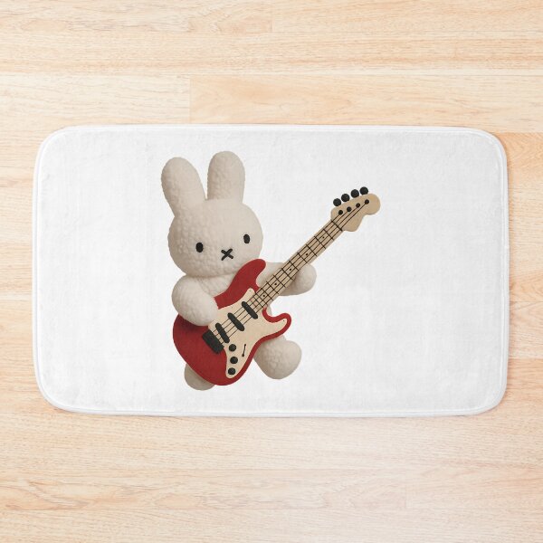 Item preview, Miffy Bunny With Guitar Sticker Sticker designed and sold by taylor-daniels.
