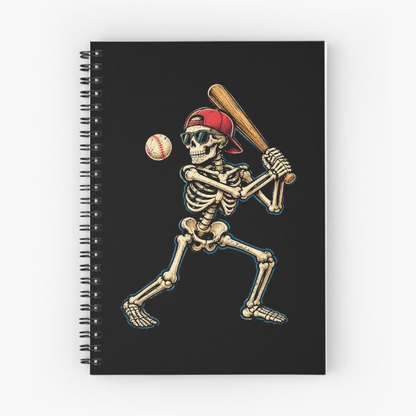 Item preview, Retro Skeleton Baseball Player designed and sold by Moizento.