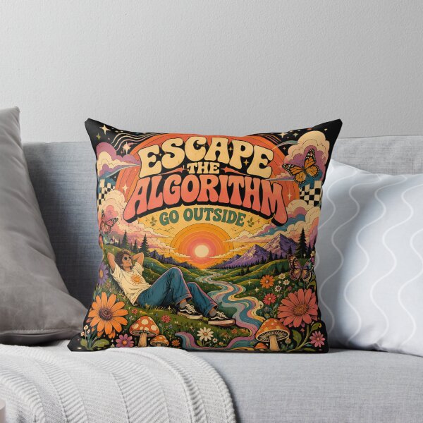 Item preview, Escape the Algorithm Go Outside Retro Nature designed and sold by BloomOfDesign.