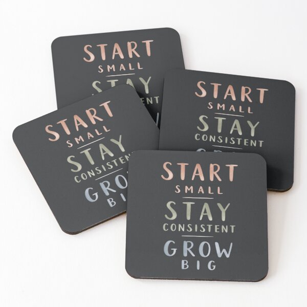 Item preview, Start Small Stay Consistent Grow Big – Growth Mindset Quote designed and sold by ManggaeJM.