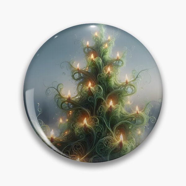 Item preview, Ethereal Fractal Christmas Tree designed and sold by Sybille-Yates.