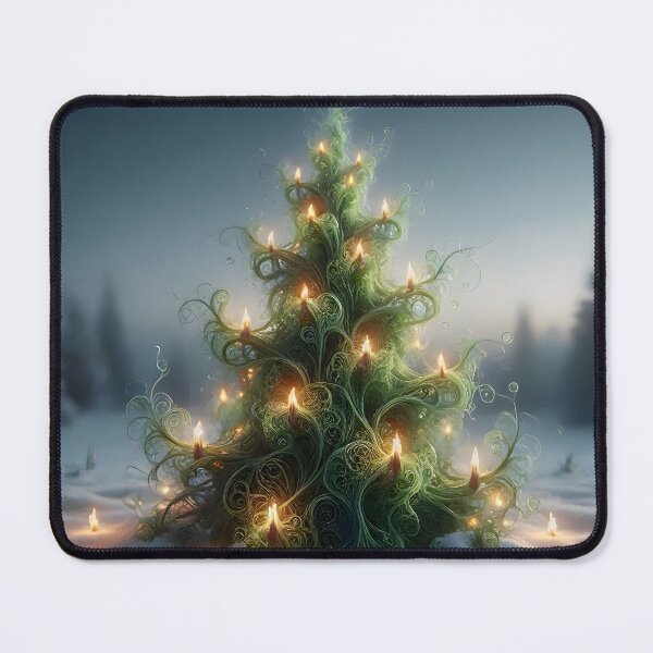 Item preview, Ethereal Fractal Christmas Tree designed and sold by Sybille-Yates.