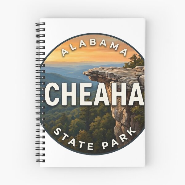 Item preview, Cheaha State Park Alabama Golden Sunset Round Badge Sticker designed and sold by DetourDgn.