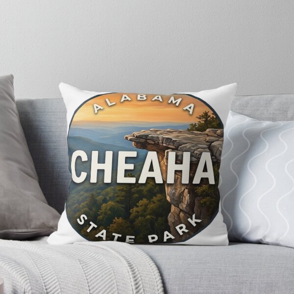 Item preview, Cheaha State Park Alabama Golden Sunset Round Badge Sticker designed and sold by DetourDgn.