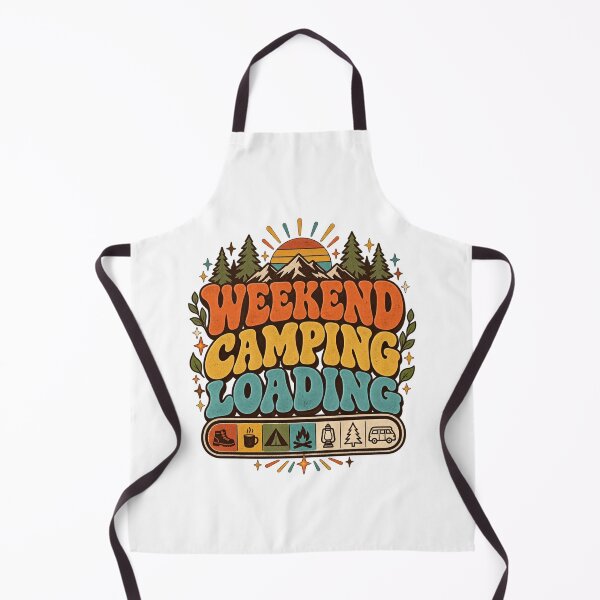 Item preview, Weekend Camping Loading – Retro 70s Typography & Camping Icons designed and sold by urbinet.