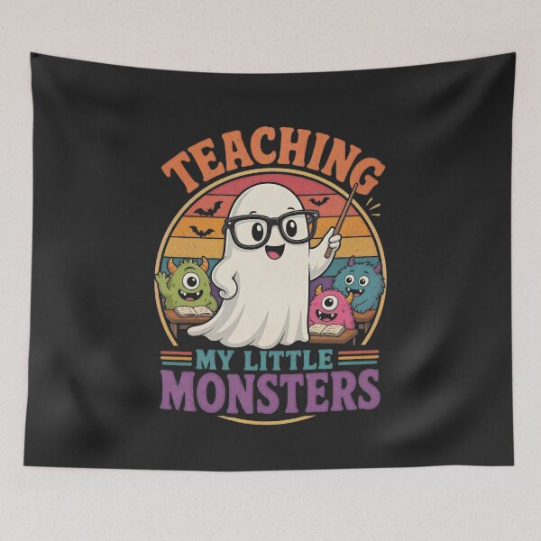 Item preview, Teaching My Little Monsters Ghost Teacher Halloween designed and sold by AilinsDesigns.