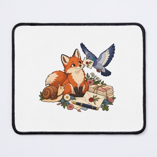 Item preview, Woodland Pen Pal Post – Fox, Snail Mail and Carrier Pigeon designed and sold by suechtmpoa.