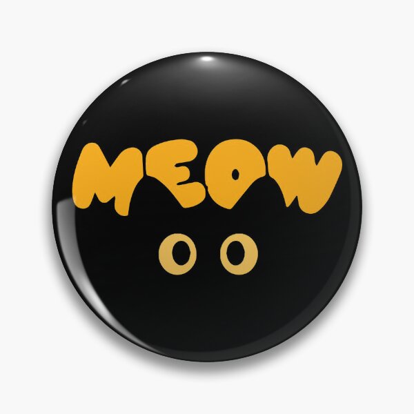 Item preview, Meow Cute Cat Eyes Yellow Typography designed and sold by DesignByUmza.