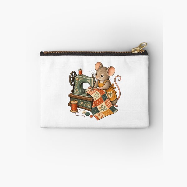 Item preview, Mouse Sewing Patchwork - Little Craft Studio designed and sold by cybersilverhand.