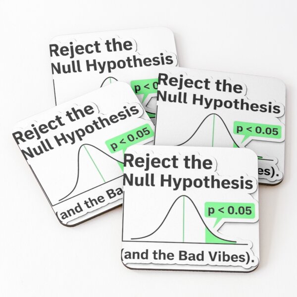 Item preview, Reject The Null Hypothesis And Bad Vibes designed and sold by Purplippie.