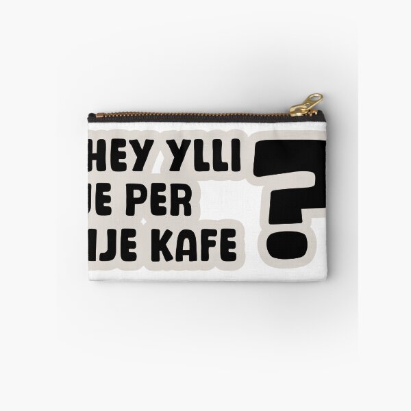 Item preview, Hey ylli je per nje kafe ? Funny Albanian Quote designed and sold by StickytimeAl.
